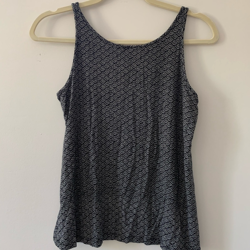 Grey Patterned Tank Top - Picture 2 of 3
